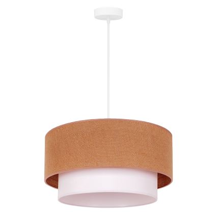 Duolla - Lühter BOHO 1xE27/40W/230V d. 45 cm beež/valge