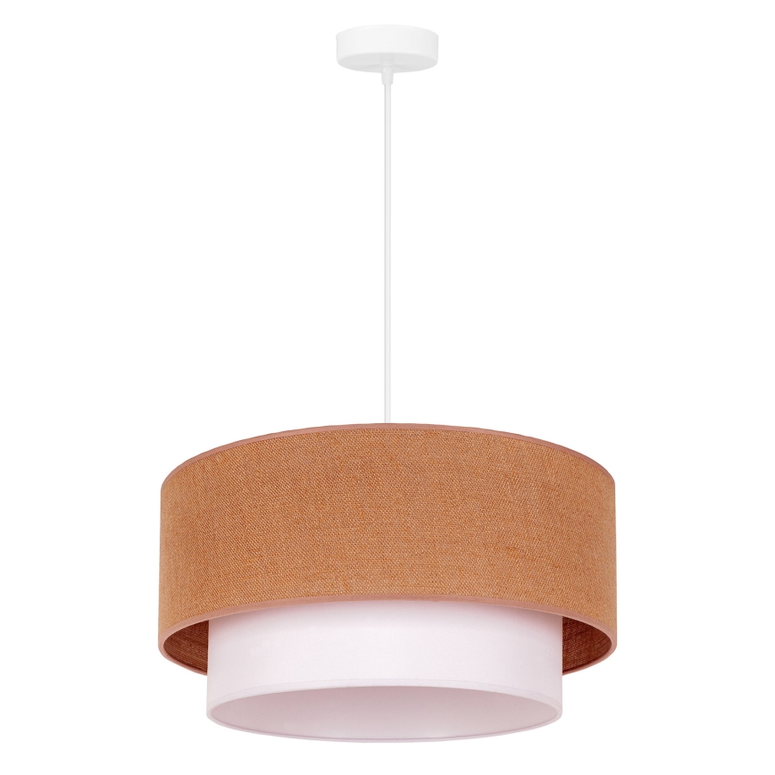 Duolla - Lühter BOHO 1xE27/40W/230V d. 45 cm beež/valge
