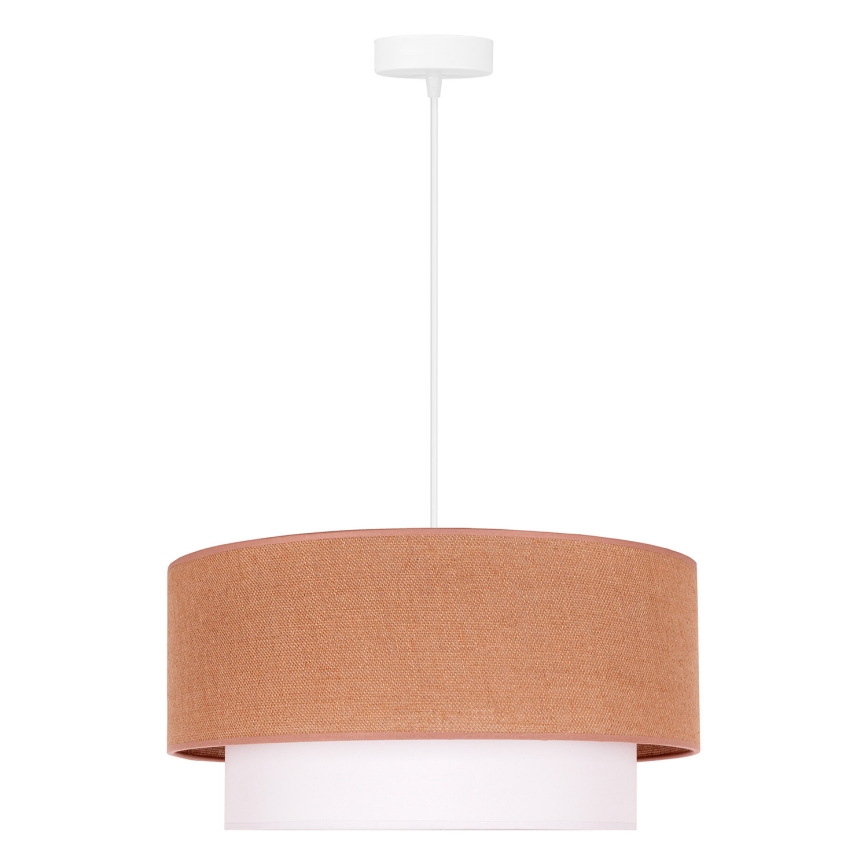 Duolla - Lühter BOHO 1xE27/40W/230V d. 45 cm beež/valge