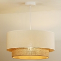 Duolla - Lühter BOHO 1xE27/40W/230V d. 45 cm kreemikas/pruun