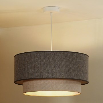 Duolla - Lühter BOHO ECO RECYCLING 1xE27/15W/230V d. 45 cm pruun/kreemikas