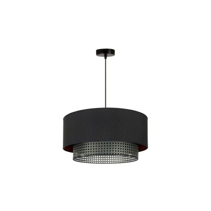 Duolla - Lühter BOHO RATTAN 1xE27/15W/230V d. 45 cm must