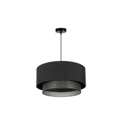 Duolla - Lühter BOHO RATTAN 1xE27/15W/230V d. 45 cm must