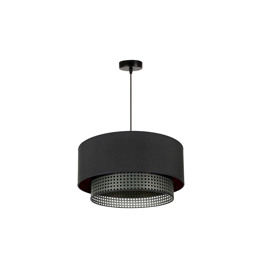 Duolla - Lühter BOHO RATTAN 1xE27/15W/230V d. 45 cm must