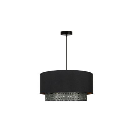 Duolla - Lühter BOHO RATTAN 1xE27/15W/230V d. 45 cm must