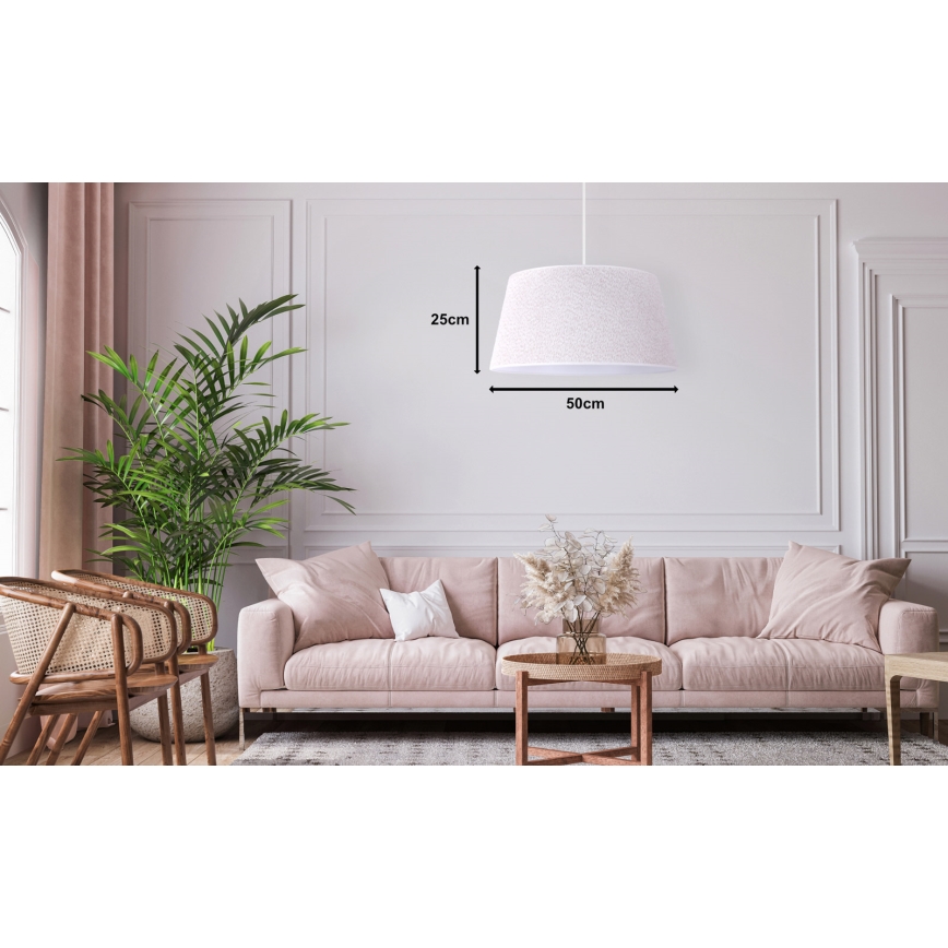 Duolla - Lühter BOUCLE 1xE27/15W/230V d. 50 cm valge