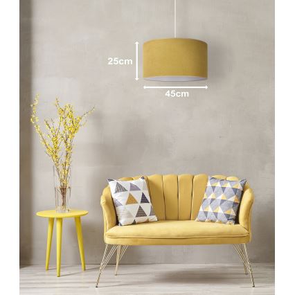 Duolla - Lühter BRISTOL 1xE27/15W/230V d. 45 cm kollane/valge