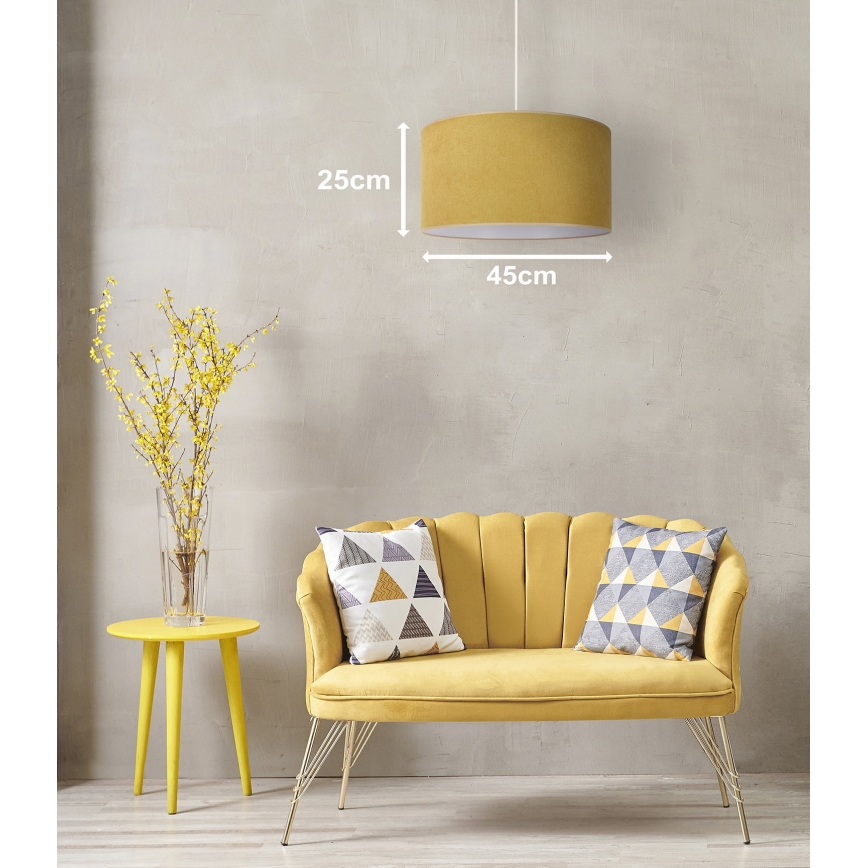 Duolla - Lühter BRISTOL 1xE27/15W/230V d. 45 cm kollane/valge