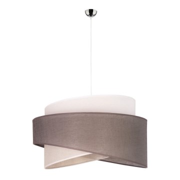 Duolla - Lühter BROOKLYN 1xE27/40W/230V d. 50 cm hall/beež/valge