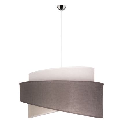 Duolla - Lühter BROOKLYN 1xE27/40W/230V d. 50 cm hall/beež/valge