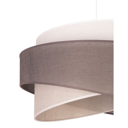 Duolla - Lühter BROOKLYN 1xE27/40W/230V d. 50 cm hall/beež/valge