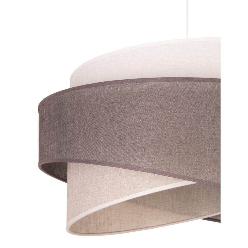 Duolla - Lühter BROOKLYN 1xE27/40W/230V d. 50 cm hall/beež/valge