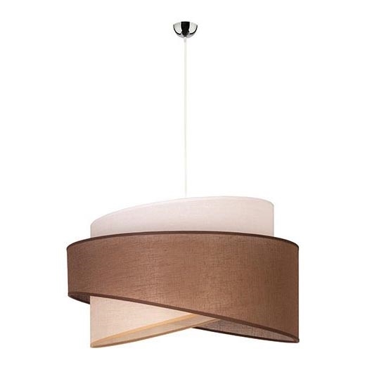 Duolla - Lühter BROOKLYN 1xE27/40W/230V d. 50 cm pruun/beež/valge