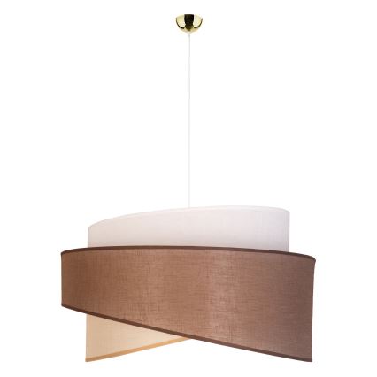 Duolla - Lühter BROOKLYN 1xE27/40W/230V d. 50 cm pruun/beež/valge