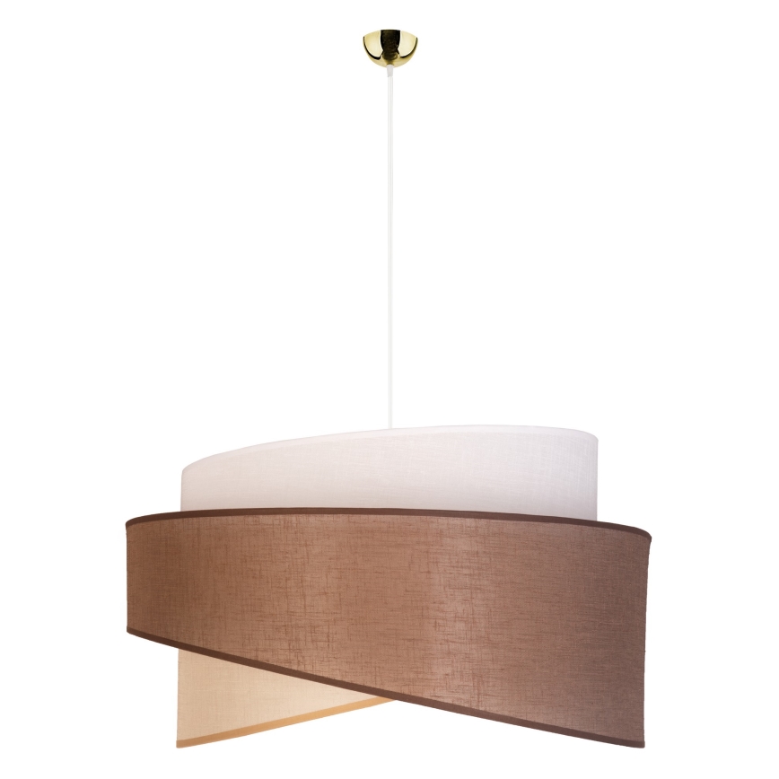 Duolla - Lühter BROOKLYN 1xE27/40W/230V d. 50 cm pruun/beež/valge