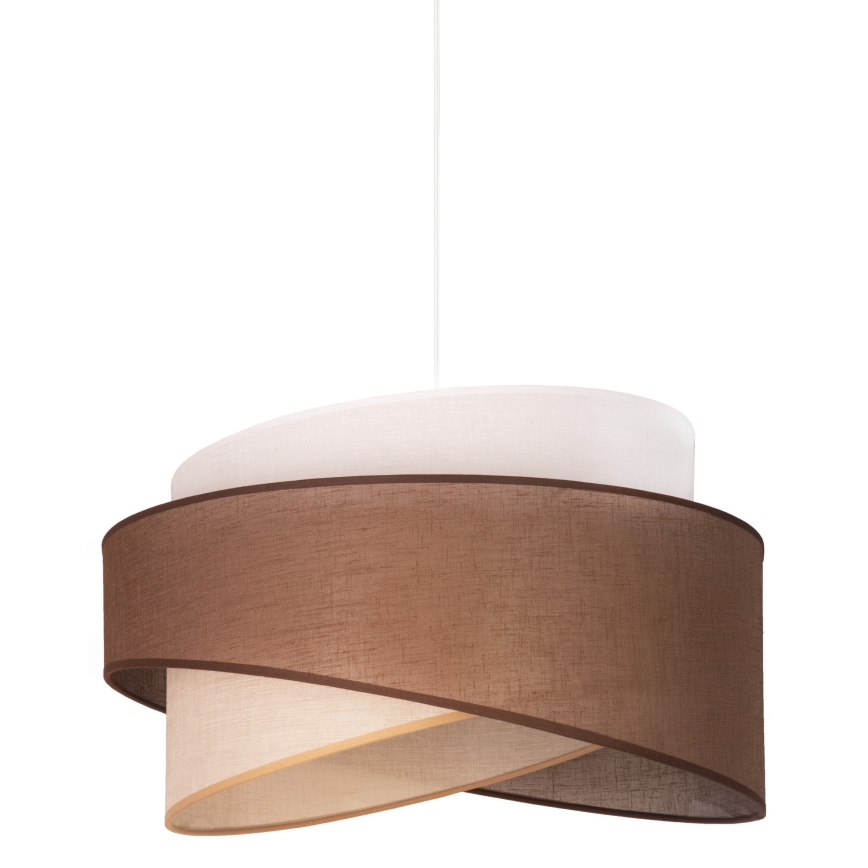 Duolla - Lühter BROOKLYN 1xE27/40W/230V d. 50 cm pruun/beež/valge