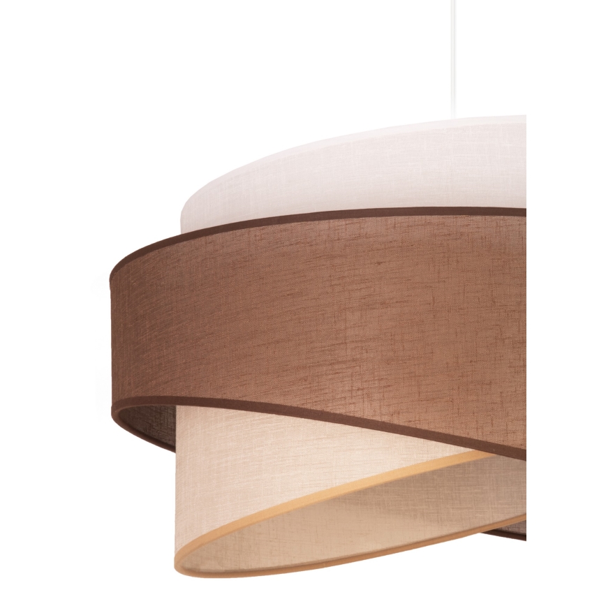 Duolla - Lühter BROOKLYN 1xE27/40W/230V d. 50 cm pruun/beež/valge