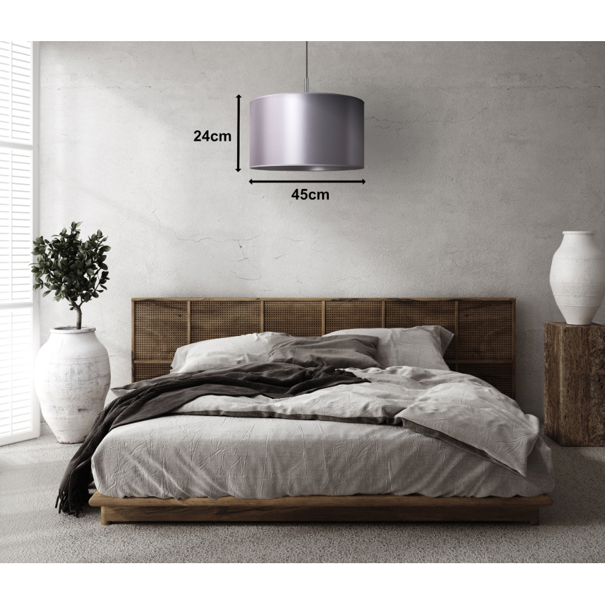 Duolla - Lühter CANNES 1xE27/15W/230V d. 45 cm hõbe