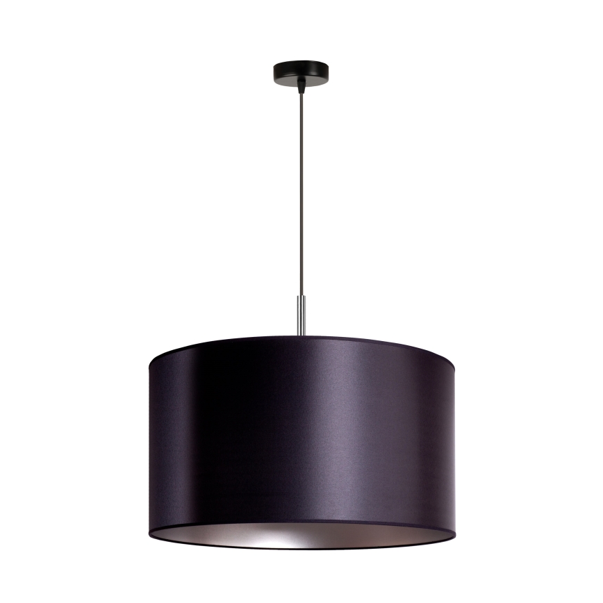 Duolla - Lühter CANNES 1xE27/15W/230V d. 45 cm must/hõbe