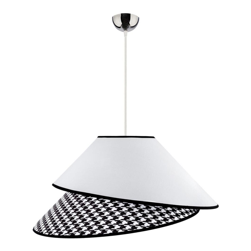 Duolla - Lühter COCO 1xE27/40W/230V d. 50 cm valge/must