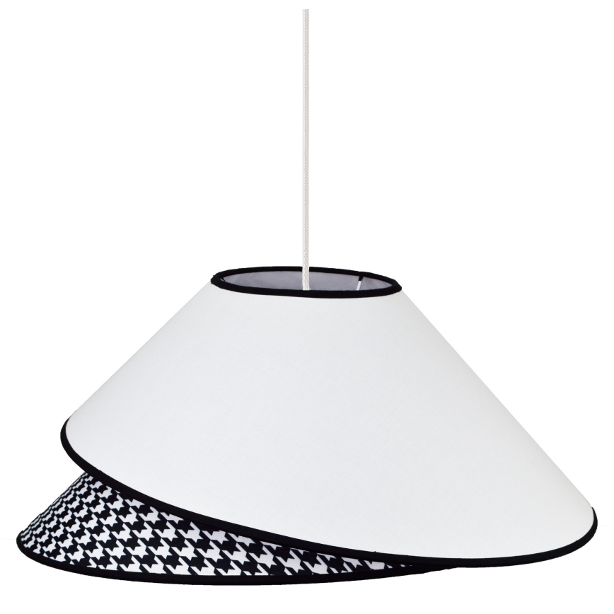 Duolla - Lühter COCO 1xE27/40W/230V d. 50 cm valge/must