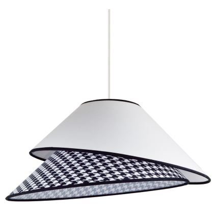 Duolla - Lühter COCO 1xE27/40W/230V d. 50 cm valge/must