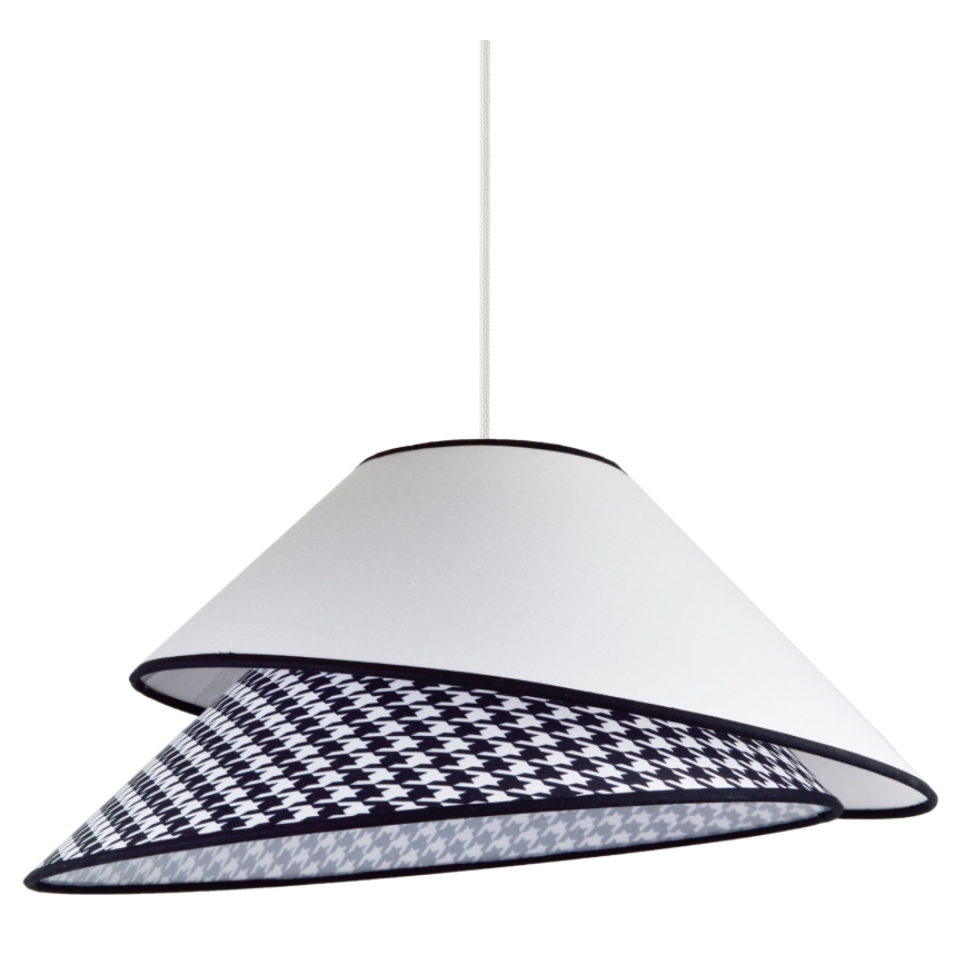 Duolla - Lühter COCO 1xE27/40W/230V d. 50 cm valge/must