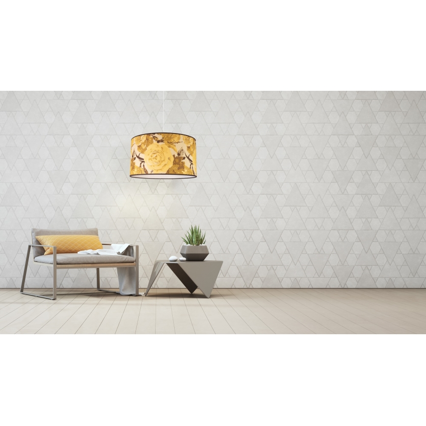 Duolla - Lühter CONSTANCE 1xE27/40W/230V d. 45 cm kollane
