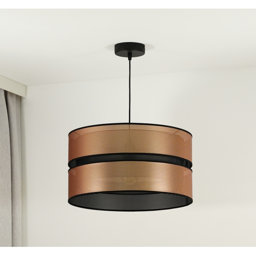 Duolla - Lühter COPPER SHINY 1xE27/15W/230V d. 40 cm vask/must
