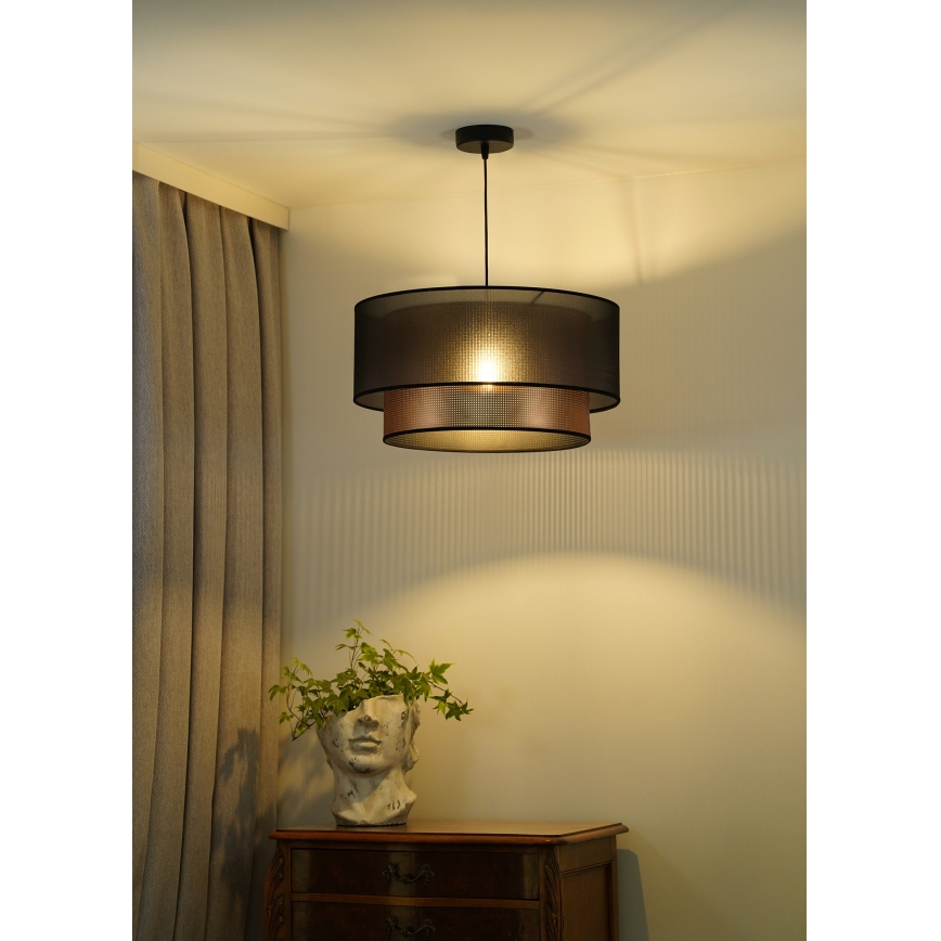 Duolla - Lühter COPPER SHINY 1xE27/15W/230V d. 45 cm pruun/vask
