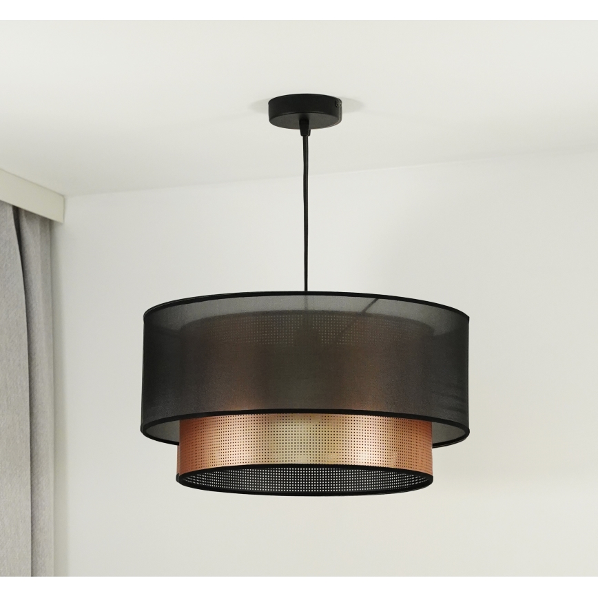 Duolla - Lühter COPPER SHINY 1xE27/15W/230V d. 45 cm pruun/vask