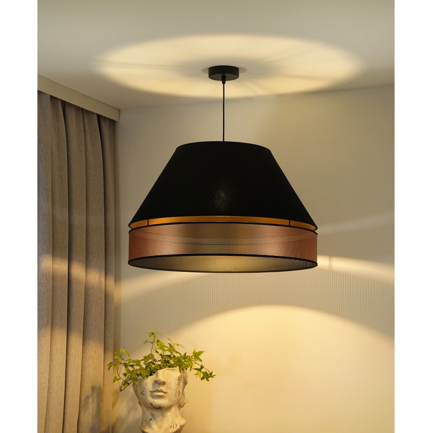 Duolla - Lühter COPPER SHINY 1xE27/15W/230V d. 60 cm must/vask