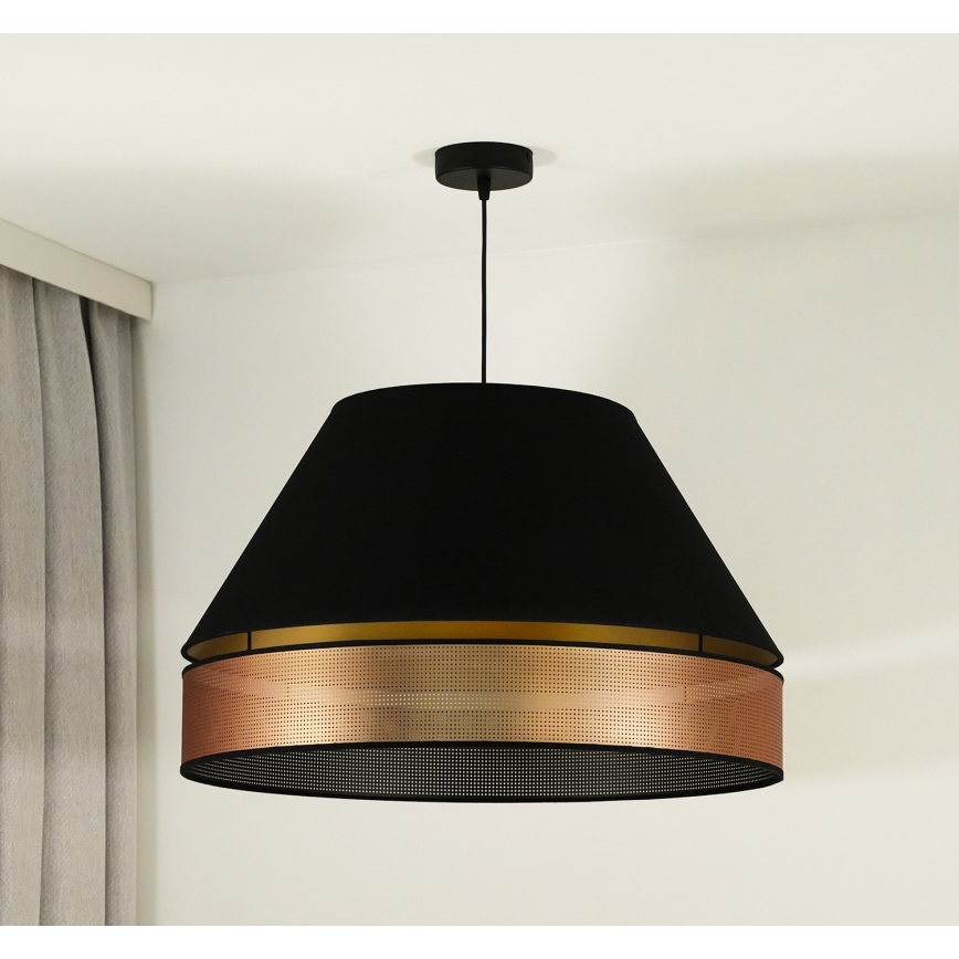 Duolla - Lühter COPPER SHINY 1xE27/15W/230V d. 60 cm must/vask