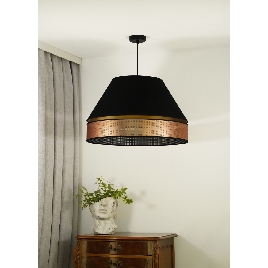 Duolla - Lühter COPPER SHINY 1xE27/15W/230V d. 60 cm must/vask
