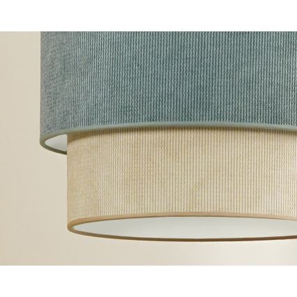 Duolla - Lühter CORDUROY 1xE27/15W/230V d. 40 cm sinine/beež