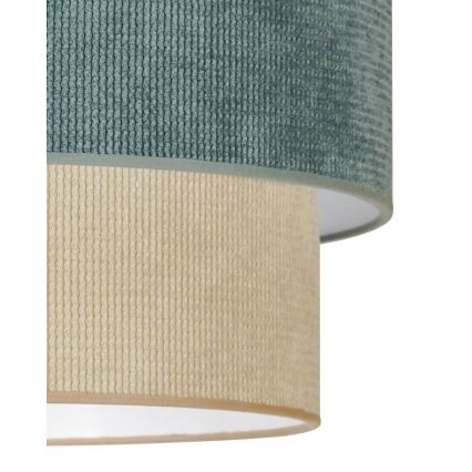 Duolla - Lühter CORDUROY 1xE27/15W/230V d. 40 cm sinine/beež