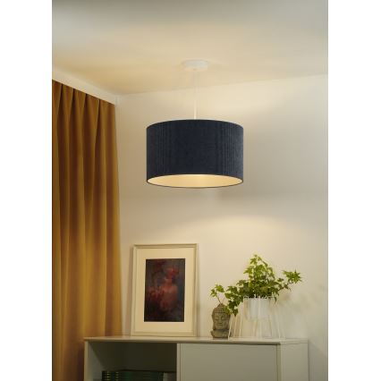 Duolla - Lühter CORDUROY 1xE27/15W/230V tume d. 40 cm sinine