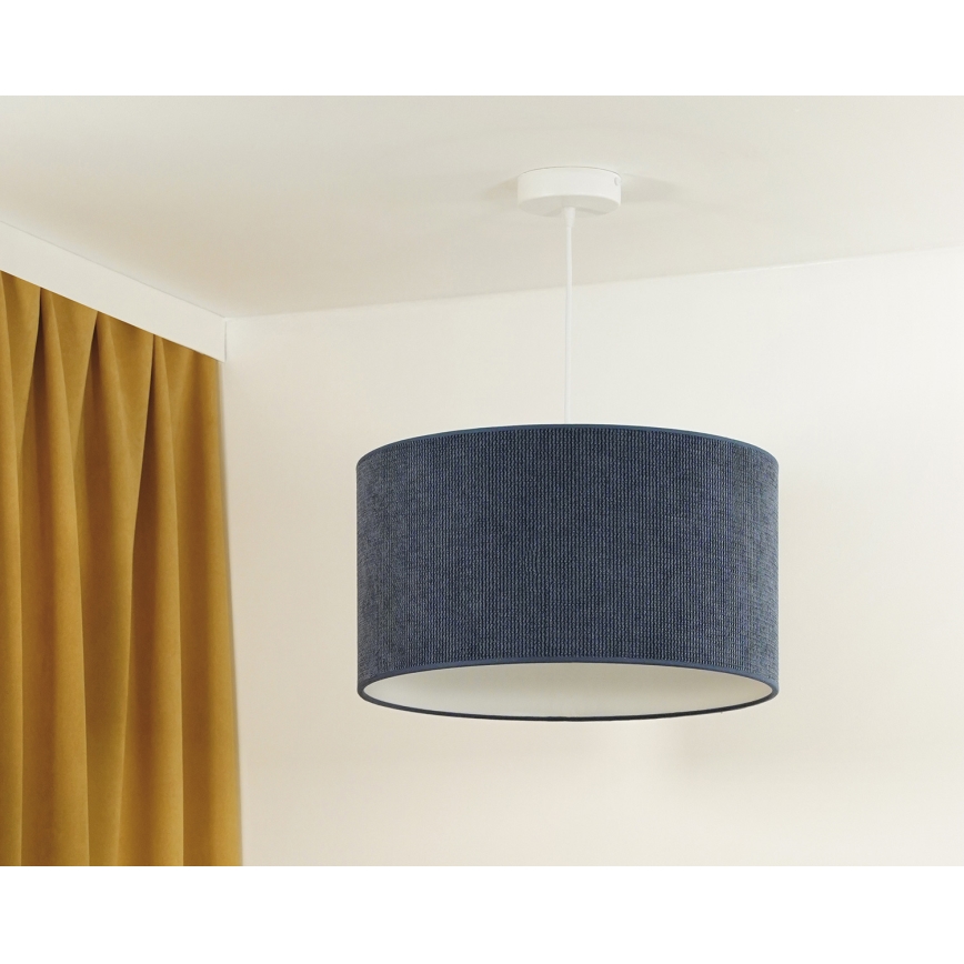 Duolla - Lühter CORDUROY 1xE27/15W/230V tume d. 40 cm sinine