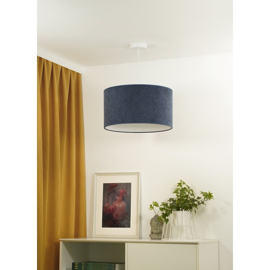 Duolla - Lühter CORDUROY 1xE27/15W/230V tume d. 40 cm sinine