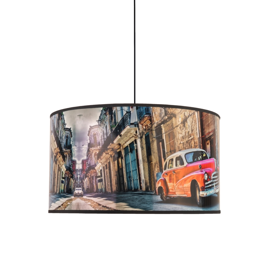 Duolla - Lühter CUBA PUNANE 1xE27/15W/230V d. 35 cm