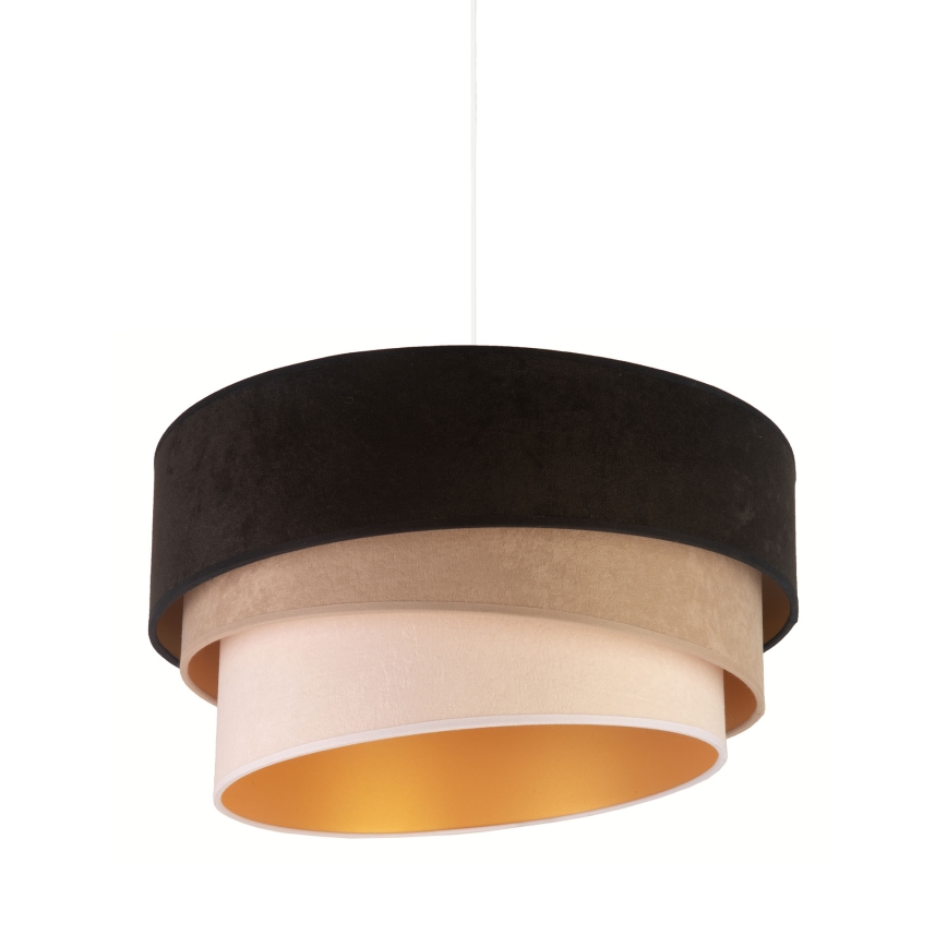 Duolla - Lühter DEVON 1xE27/40W/230V d. 45 cm must/beež