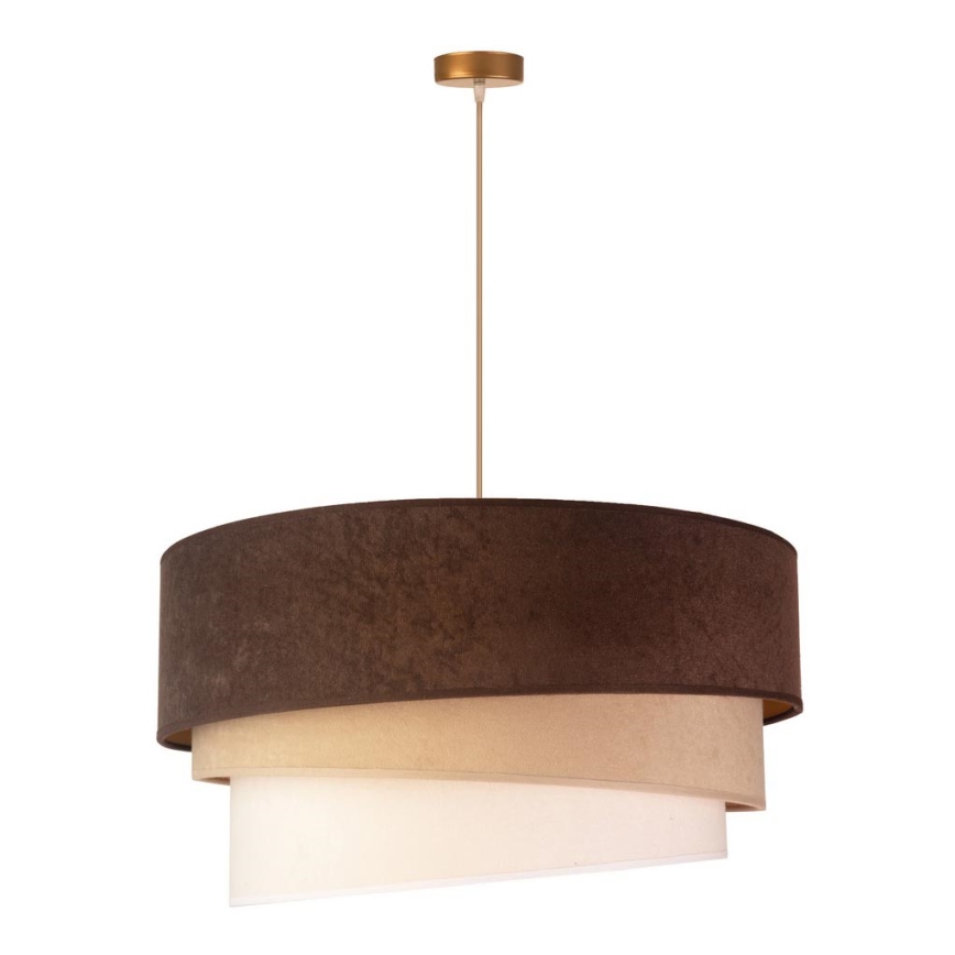 Duolla - Lühter DEVON 1xE27/40W/230V d. 45 cm pruun/beež