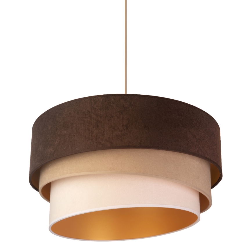 Duolla - Lühter DEVON 1xE27/40W/230V d. 45 cm pruun/beež