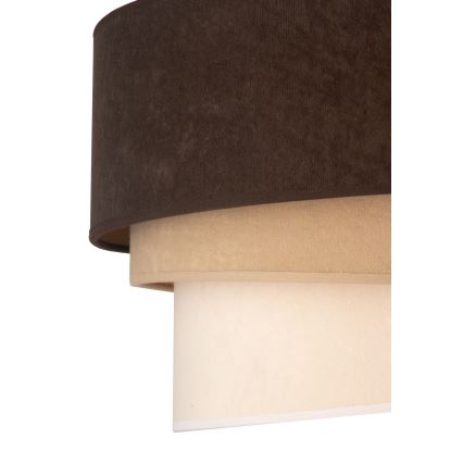 Duolla - Lühter DEVON 1xE27/40W/230V d. 45 cm pruun/beež