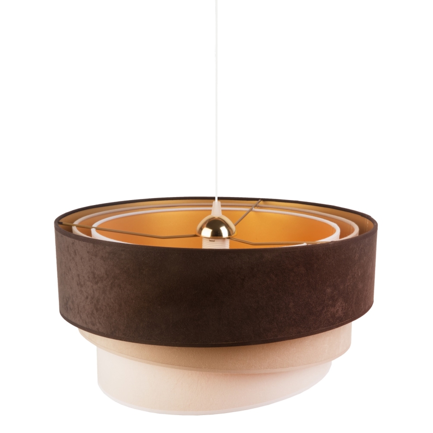 Duolla - Lühter DEVON 1xE27/40W/230V d. 45 cm pruun/beež