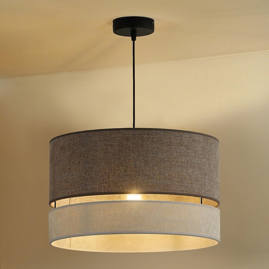 Duolla - Lühter DOUBLE 1xE27/15W/230V d. 40 cm pruun/hall