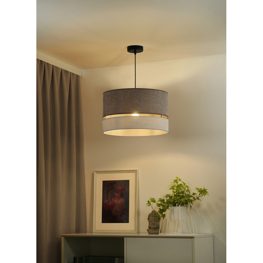 Duolla - Lühter DOUBLE 1xE27/15W/230V d. 40 cm pruun/hall