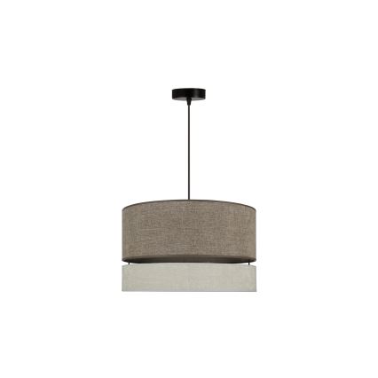 Duolla - Lühter DOUBLE 1xE27/15W/230V d. 40 cm pruun/hall