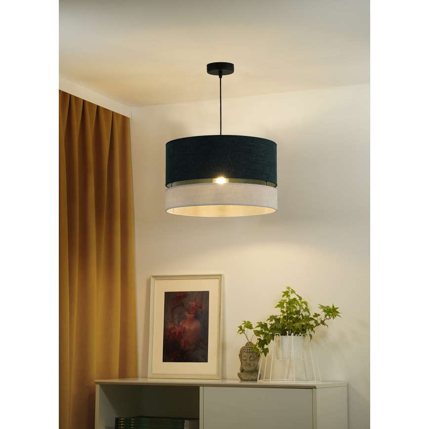 Duolla - Lühter DOUBLE 1xE27/15W/230V d. 40 cm roheline/hall