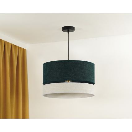 Duolla - Lühter DOUBLE 1xE27/15W/230V d. 40 cm roheline/hall